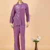 Trendy Silk Purple Co Ord Set