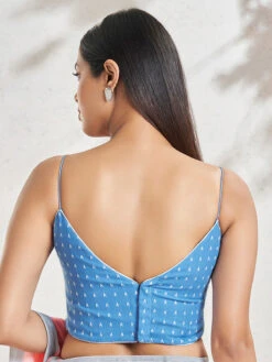 Trendy Sky Blue Printed Blouse