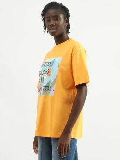 UCB Orange Half Sleeve T Shirt -Saree Luxe Shop ucb orange half sleeve t shirt 167601312223p3bl0d103kg916 3