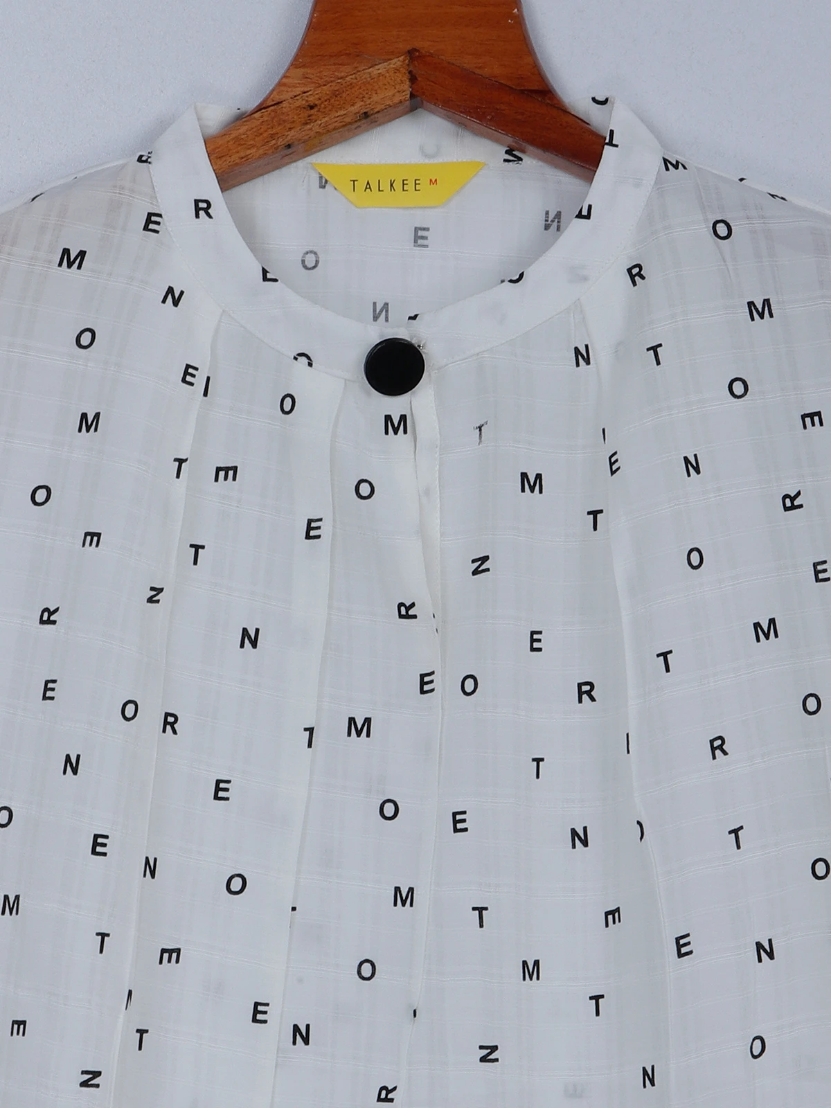 White Georgette Printed Casual Top 3 White Georgette Printed Casual Top - Image 3