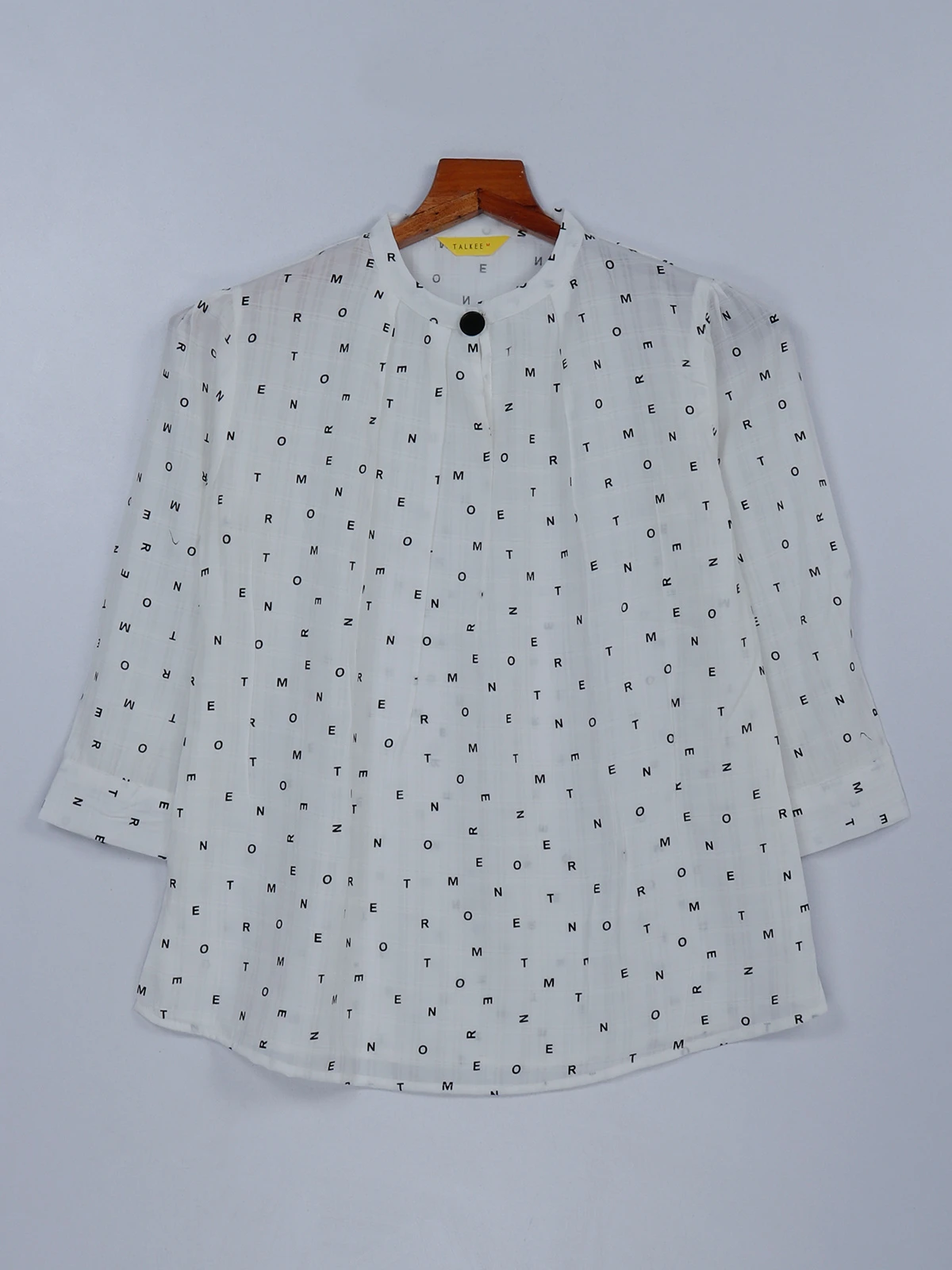 White Georgette Printed Casual Top 1 White Georgette Printed Casual Top