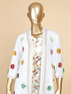 White Printed Jacket Style Co Ord Set 9 White Printed Jacket Style Co Ord Set -Saree Luxe Shop white printed jacket style co ord set 1694242047as2744966 3