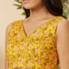 Yellow Floral Printed Blouse